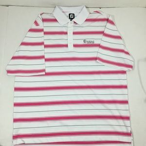 Men’s FootJoy Striped Golf Polo Shirt XXL